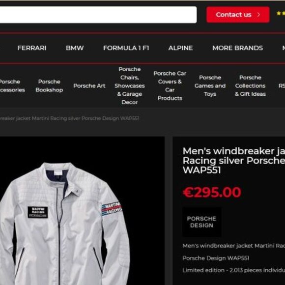 Porsche Design Vintage Martini Racing Limited Edition Jacket Men's 2XL - Picture 3 of 16